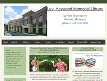 Tablet Screenshot of leviheywoodmemlib.org